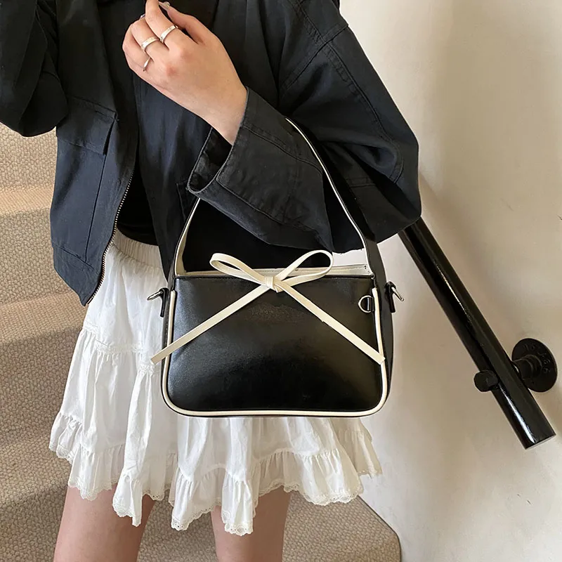 SWIMADE PU Handbag Women's White/Black/Red/Blue-10
