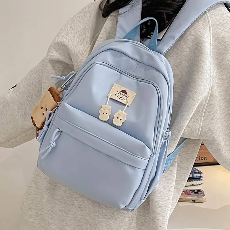 SWIMADE Nylon Backpack Regular Unisex Solid Color-30