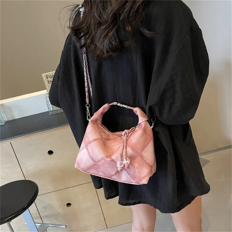 Duoluplo Doron Paul PU Shoulder Bag Women's Black/Blue/Pink/Coffee-18
