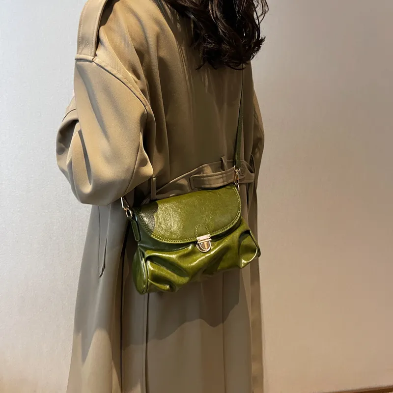 SWIMADE PU Handbag Regular Women's Red Brown/Ecru/Black/Green-22