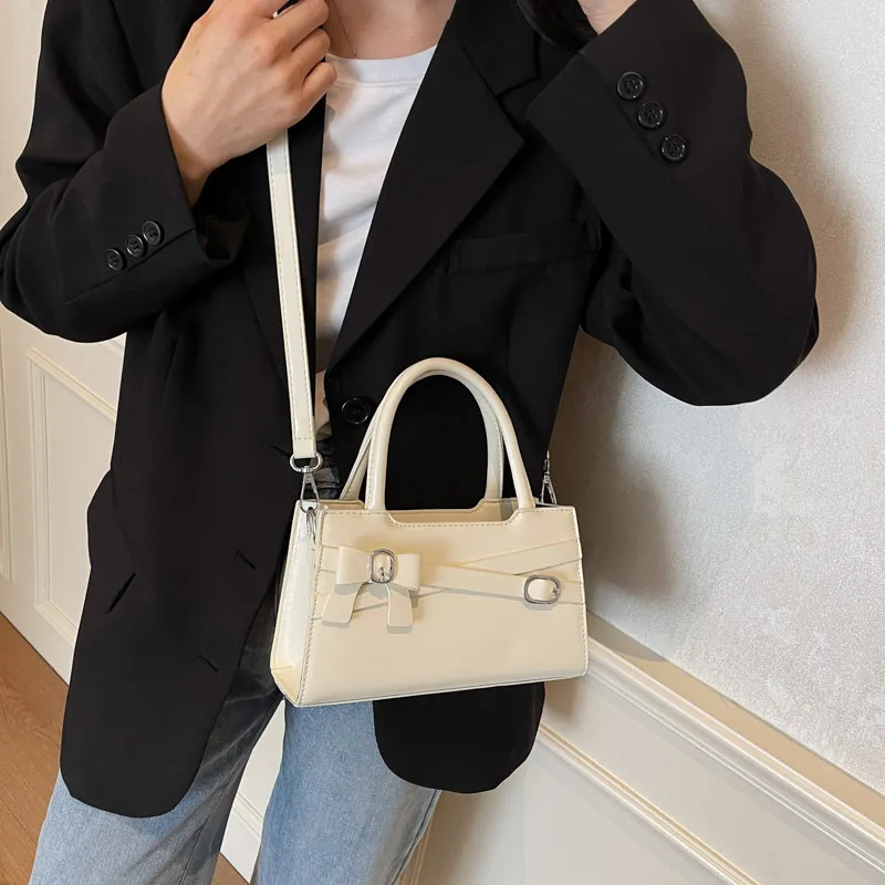 SWIMADE PU Handbag Women's White/Black/Blue/Pink-15