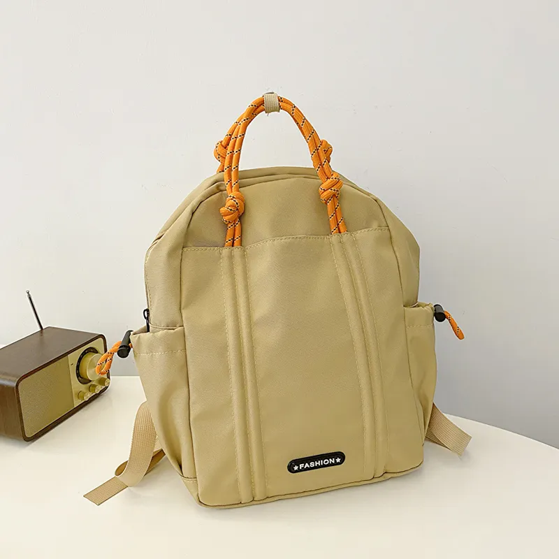 SWIMADE Nylon Backpack Regular Unisex Khaki/Black-4