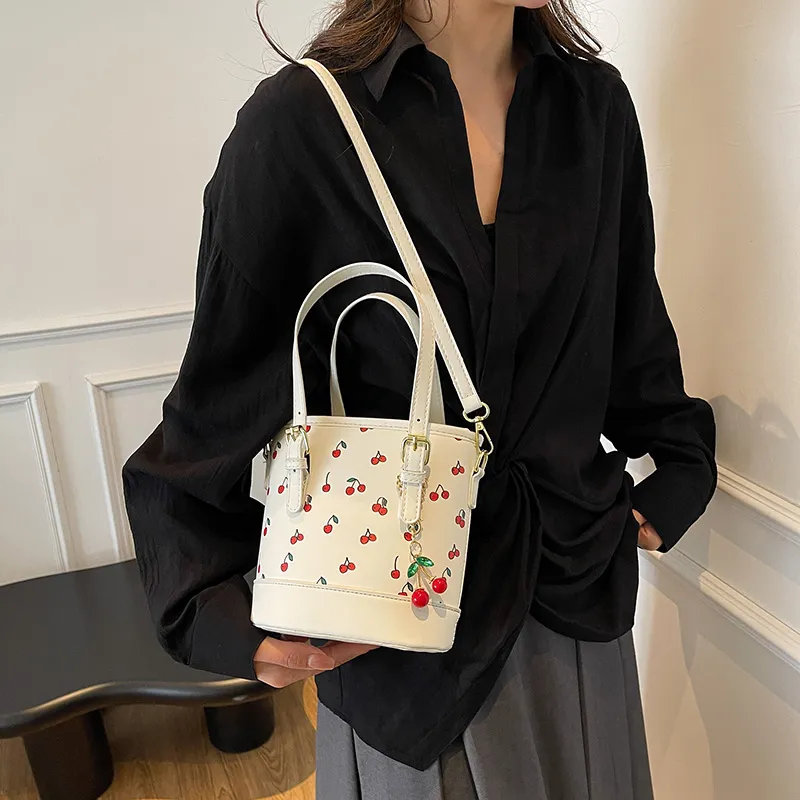 SWIMADE PU Handbag Regular Women's White/Burgundy/Yellow-5