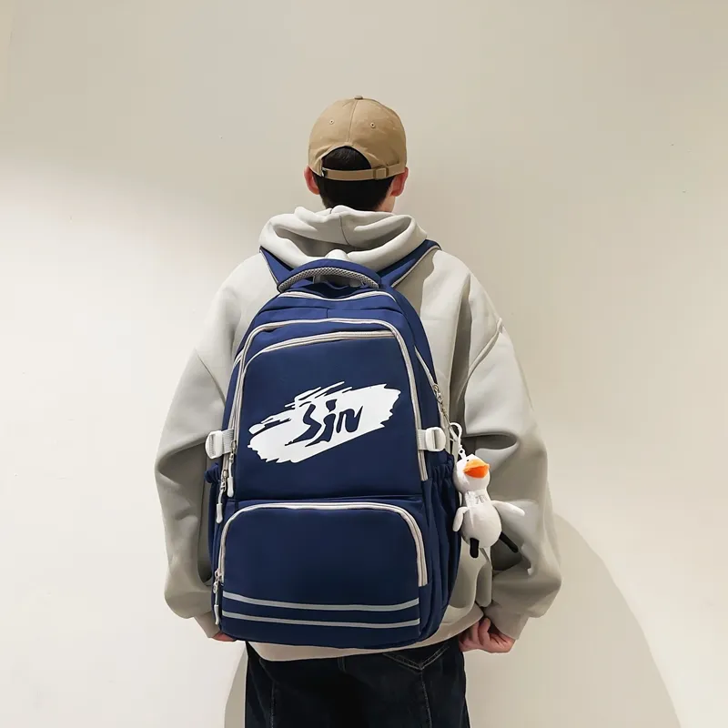SWIMADE Nylon Backpack Regular Black/White Red/Red/Blue/Green-14