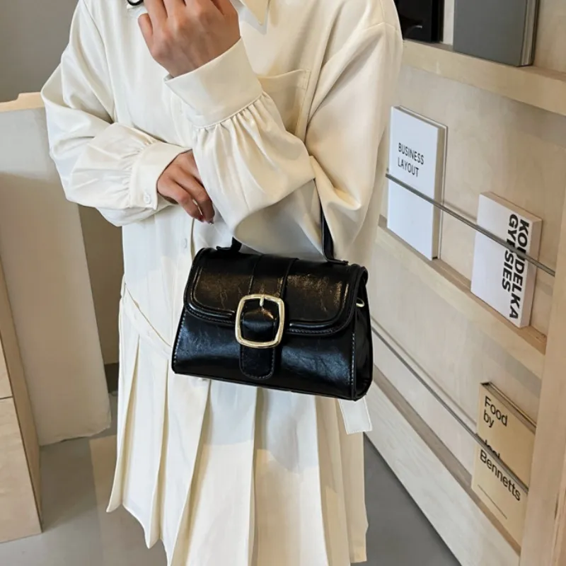Duoluplo Doron Paul PU Crossbody One Shoulder Handbag Regular Women's Black/Ecru/Silver/Pink-3