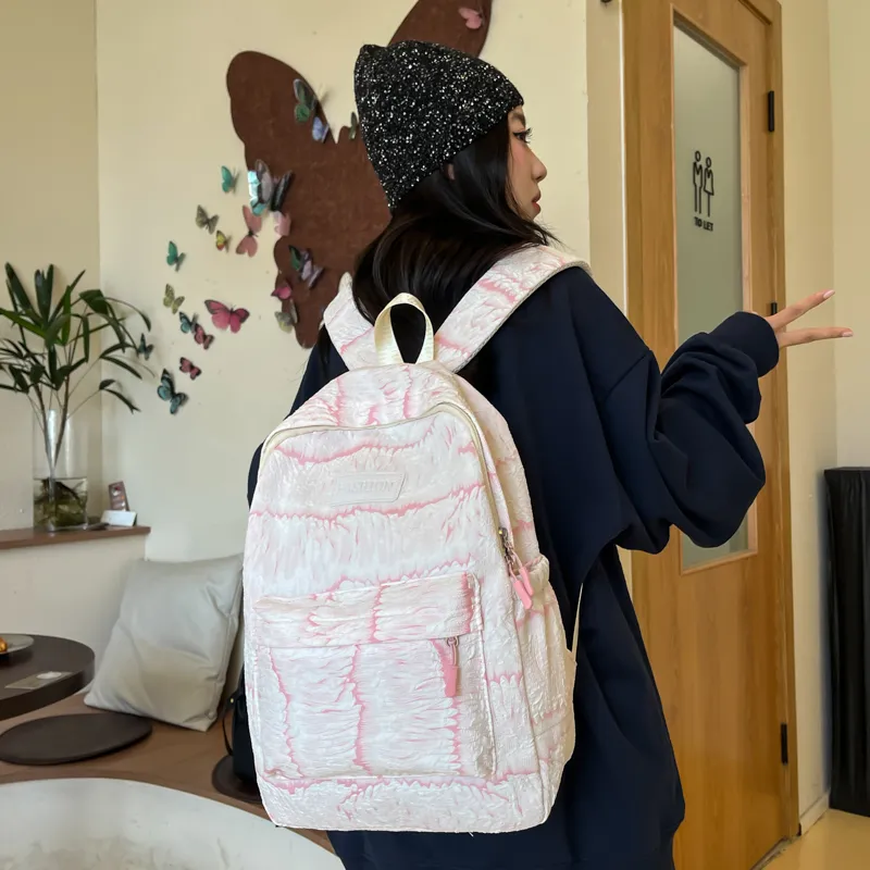 SWIMADE Nylon Backpack Regular Women's Green/Blue/Black/Pink/Yellow-2