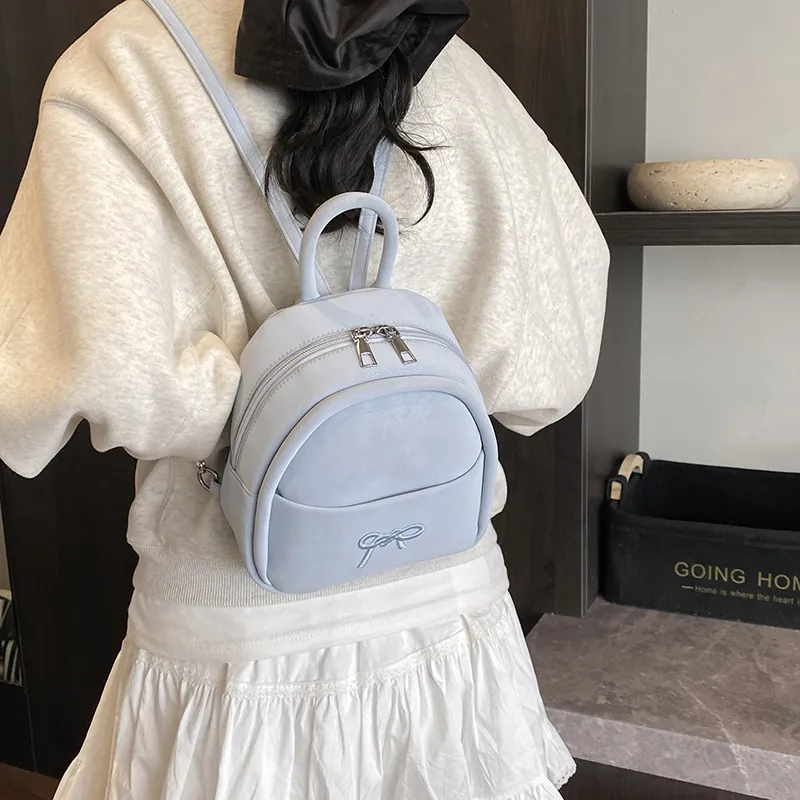 Duoluplo Doron Paul PU Backpack Regular Women's Blue-6