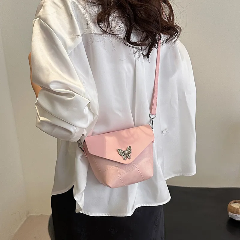 SWIMADE PU Handbag Women's Ecru/Blue/Pink-5
