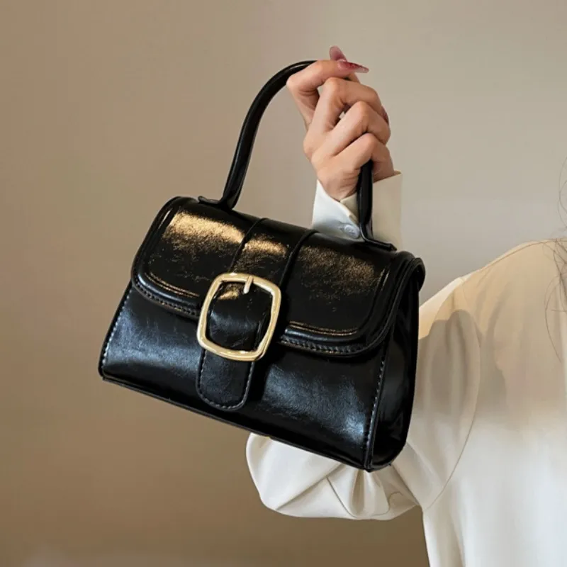 Duoluplo Doron Paul PU Crossbody One Shoulder Handbag Regular Women's Black/Ecru/Silver/Pink-1