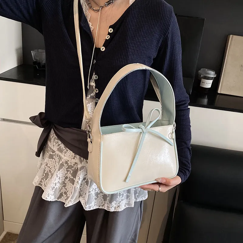 SWIMADE PU Handbag Women's White/Black/Red/Blue-6
