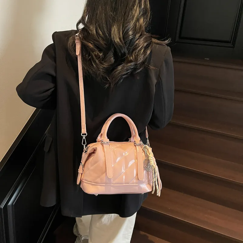 SWIMADE PU Handbag Women's Ecru/Black/Yellow/Sky Blue/Pink-3