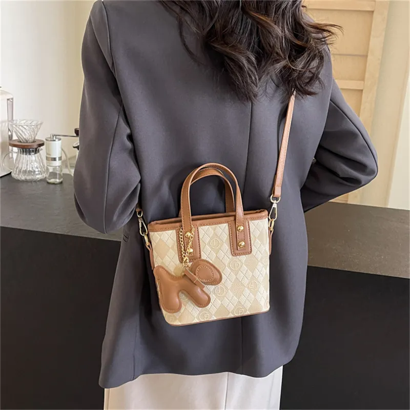 Duoluplo Doron Paul PU Crossbody One Shoulder Handbag Women's Multicolor-11