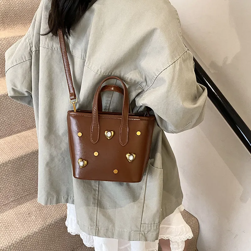 SWIMADE PU Crossbody One Shoulder Handbag Women's White/Silver/Black/Red/Coffee/Brown-39