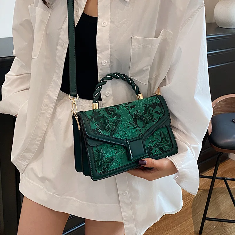 SWIMADE PU Handbag Women's White/Black/Pink/Red/Green-22