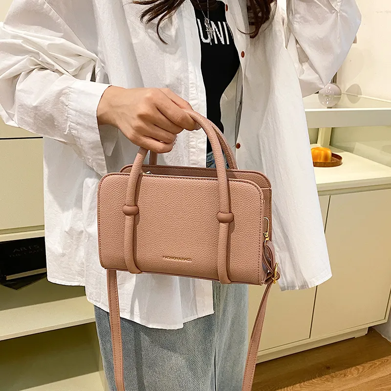 SWIMADE PU One Shoulder Handbags Women's White/Black/Khaki/Coffee/Pink/Brown-21