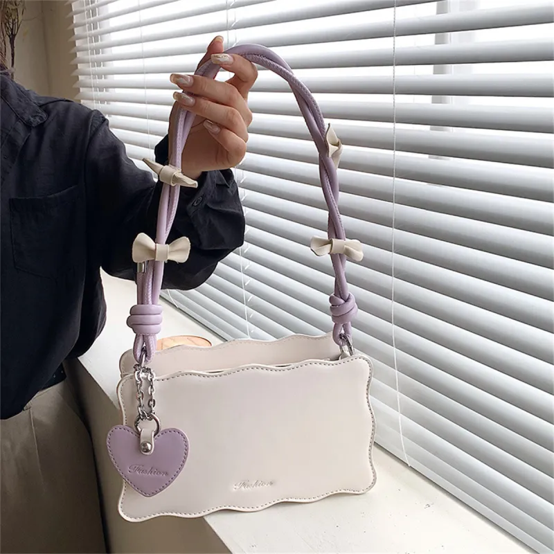 Duoluplo Doron Paul PU Shoulder Bag Women's Black/Purple/Brown/Green-7