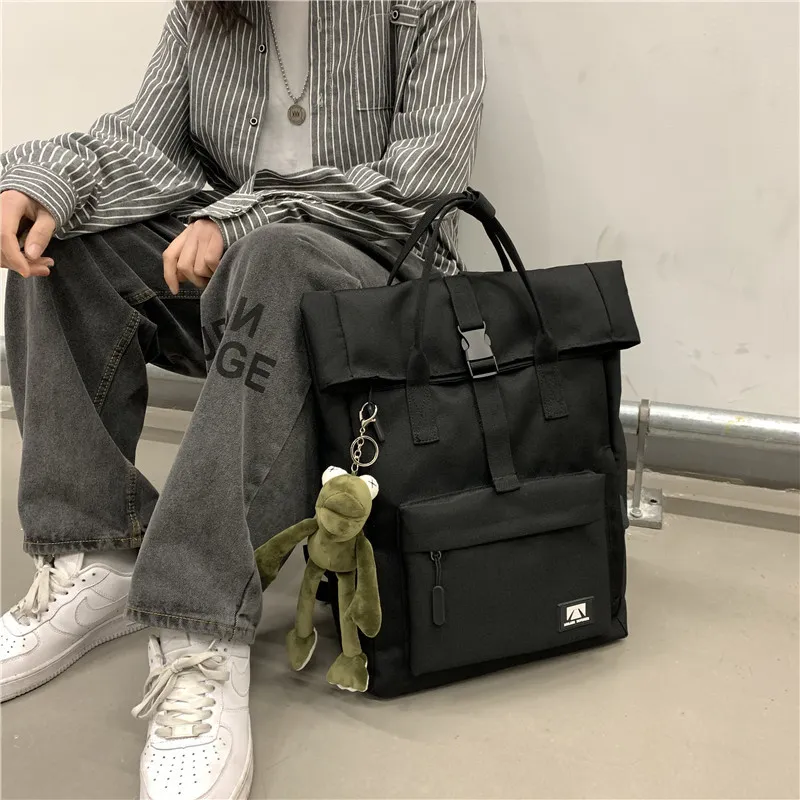 SWIMADE Oxford Backpack Regular Unisex Green/Red/Black/Gray-14