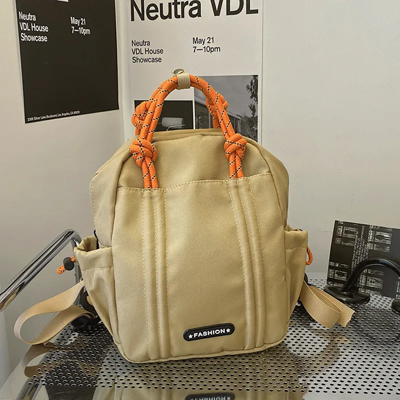 SWIMADE Nylon Backpack Regular Unisex Khaki/Black-2