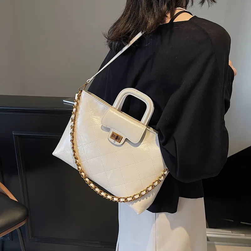 SWIMADE PU Handbag Women's White/Black/Coffee/Brown-2
