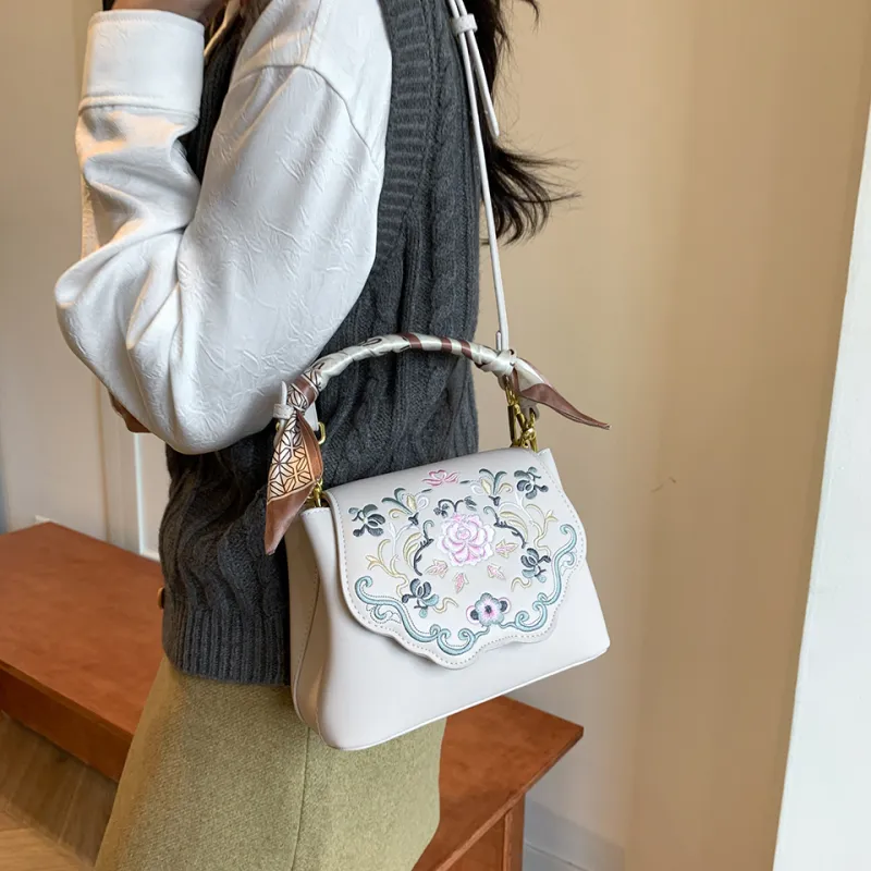 Duoluplo Doron Paul PU Handbag Women's Sea Blue/Beige Pink/Tea Green/Black/Khaki-11
