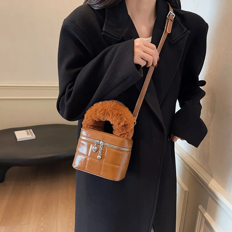 SWIMADE PU Portable Box Bag, Shoulder Bag, Crossbody Bag Women's Black/Coffee/Beige/Brown-20