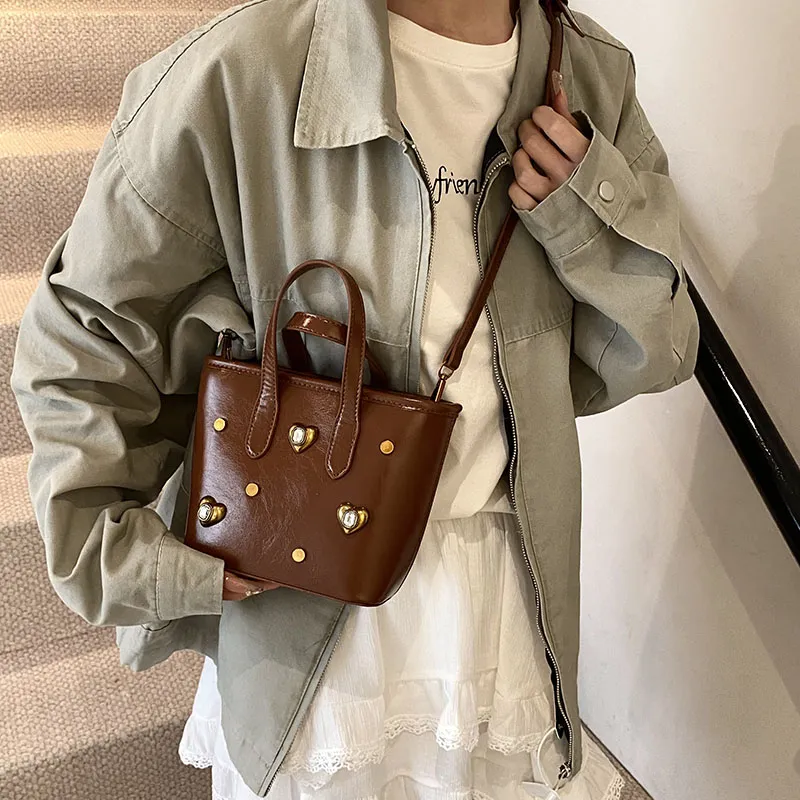 SWIMADE PU Crossbody One Shoulder Handbag Women's White/Silver/Black/Red/Coffee/Brown-38