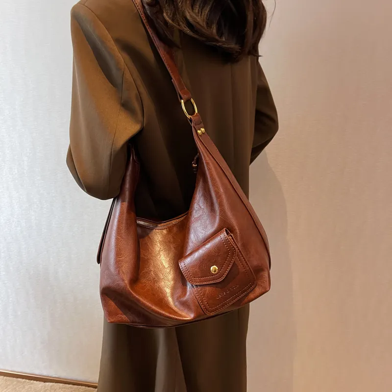 SWIMADE PU Tote Bag, Shopping Bag, Crossbody Bag, Shoulder Bag Women's Black/Coffee/Green/Brown-8