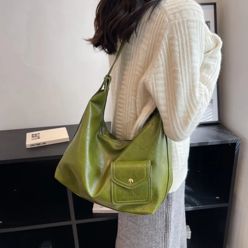 SWIMADE PU Tote Bag, Shopping Bag, Crossbody Bag, Shoulder Bag Women's Black/Coffee/Green/Brown-12