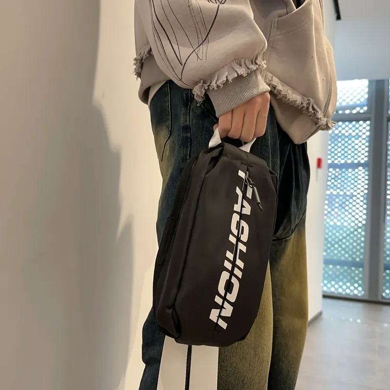 SWIMADE Nylon Crossbody Bag, Shoulder Bag, Fanny Pack, Sling Bag Regular Unisex White/Black/Red/Yellow-13