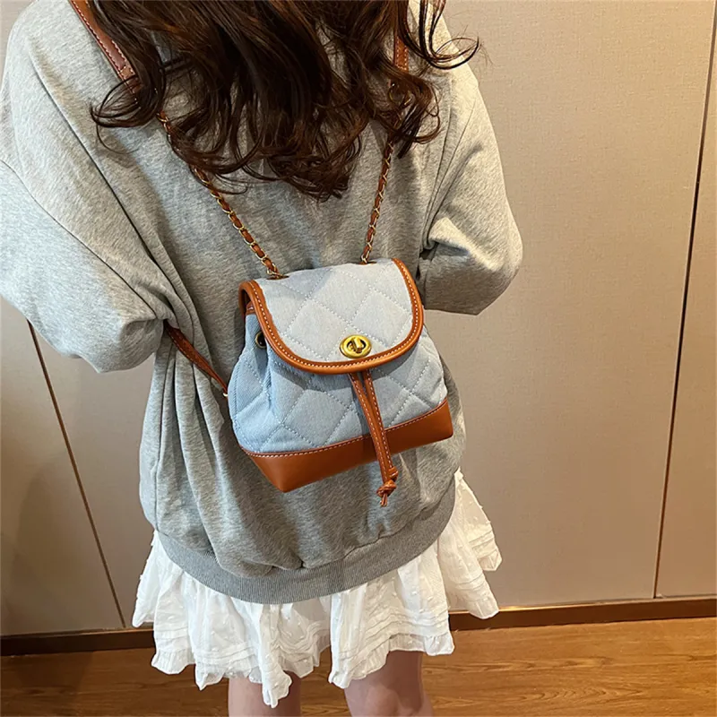 Duoluplo Doron Paul Denim Backpack Regular Women's Multicolor-10