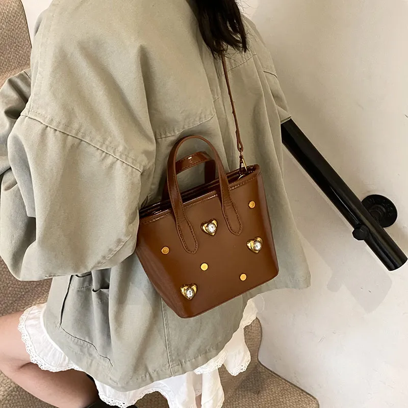 SWIMADE PU Crossbody One Shoulder Handbag Women's White/Silver/Black/Red/Coffee/Brown-37