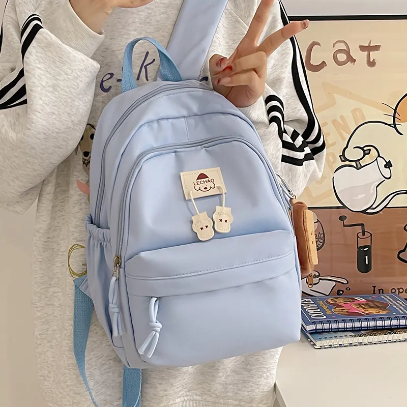 SWIMADE Nylon Backpack Regular Unisex Solid Color-32