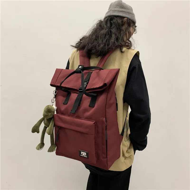 SWIMADE Oxford Backpack Regular Unisex Green/Red/Black/Gray-2
