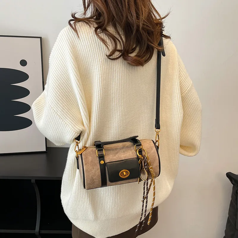 SWIMADE PU Handbag Regular Women's Black/Khaki/Green/Coffee-3