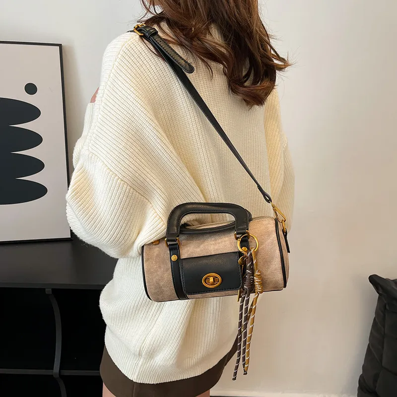 SWIMADE PU Handbag Regular Women's Black/Khaki/Green/Coffee-5
