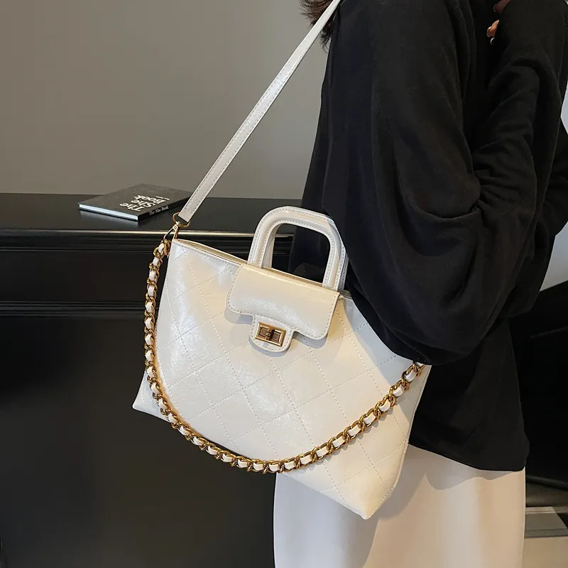 SWIMADE PU Handbag Women's White/Black/Coffee/Brown-3