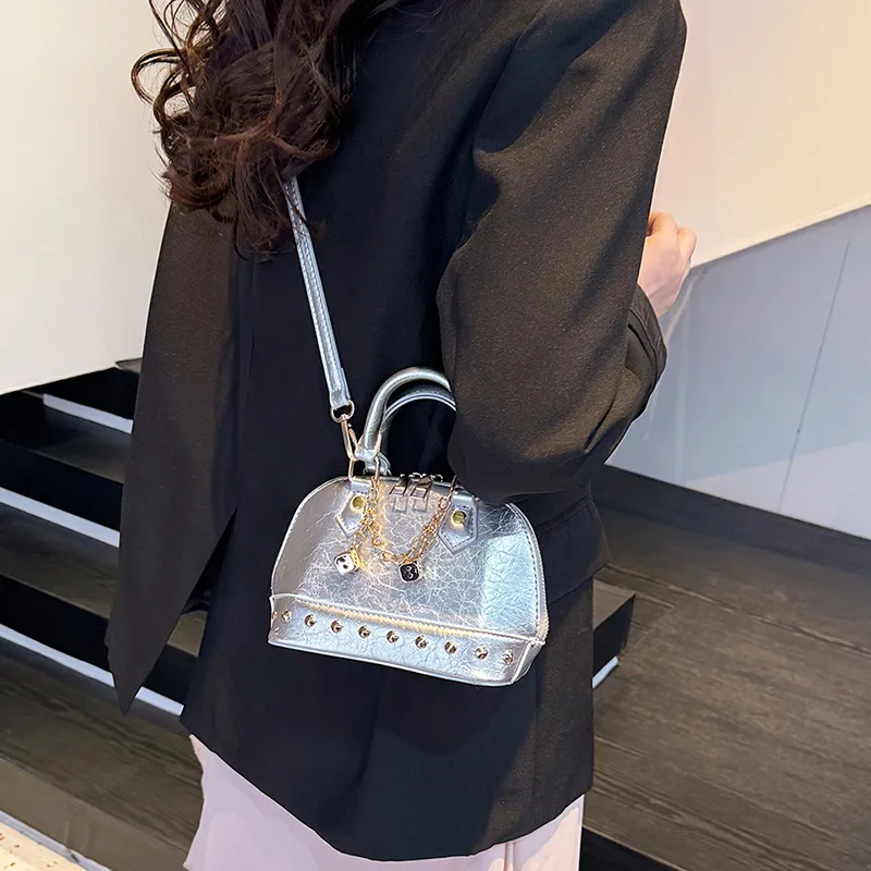 SWIMADE PU Handbag Women's Silver/Black/Red/Gold-9