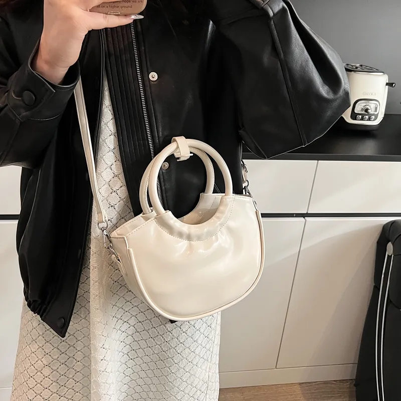 SWIMADE PU Handbag Regular Women's Ecru/Silver/Black/Khaki/Pink-34