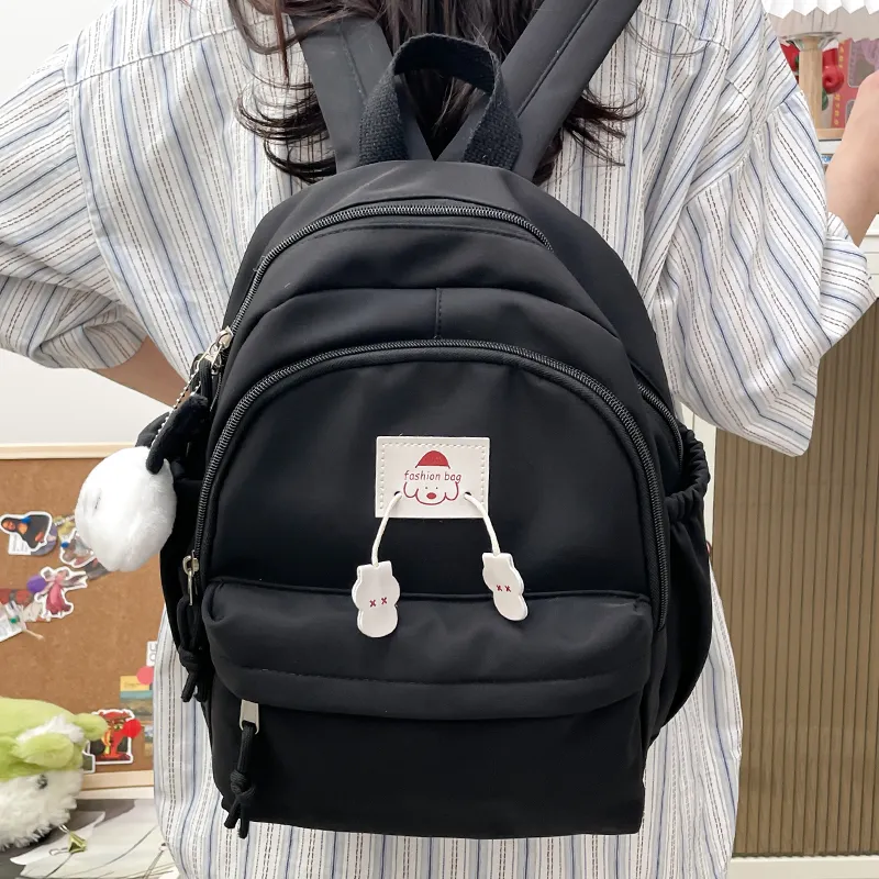 SWIMADE Nylon Backpack Regular Women's White/Black/Yellow/Blue-10