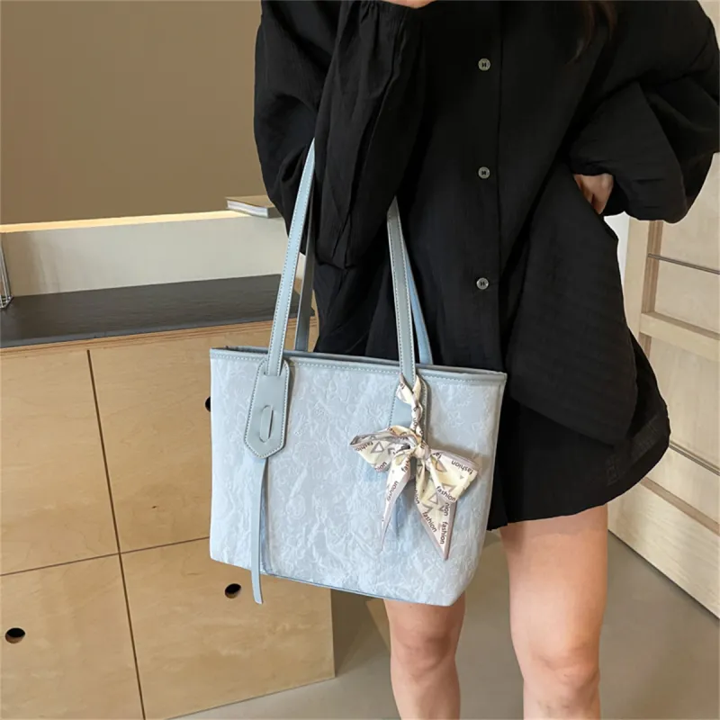 Duoluplo Doron Paul PU Shoulder Bag Regular Women's Black/Ecru/Blue/Green/Silver-9