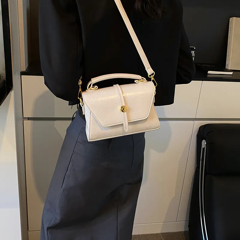 SWIMADE PU Handbag Women's White/Black/Red-5