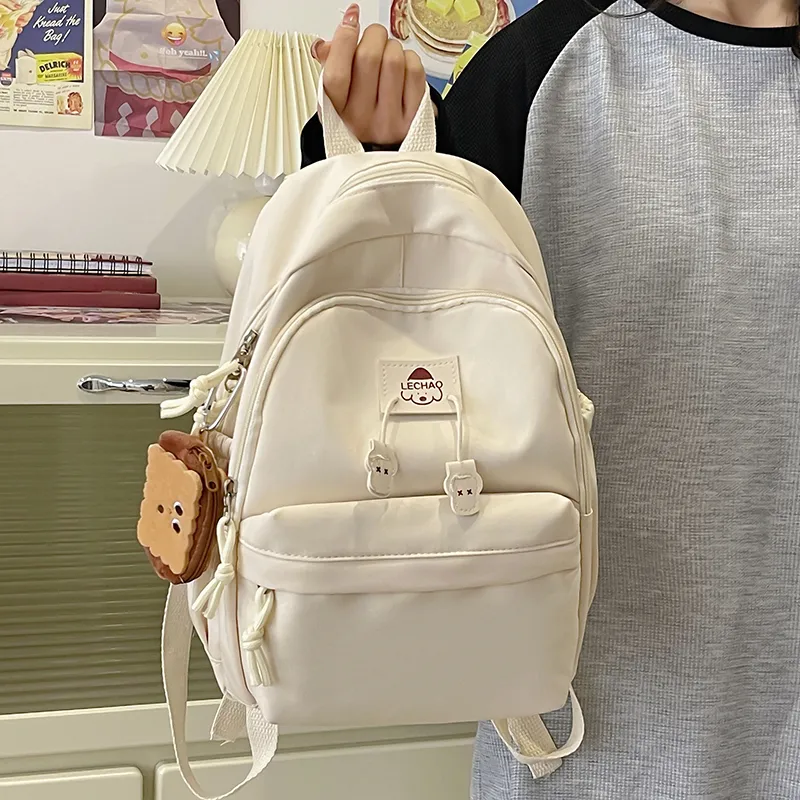 SWIMADE Nylon Backpack Regular Unisex Solid Color-18
