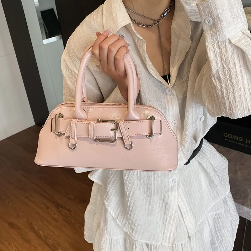 SWIMADE PU One Shoulder Handbags Women's White/Black/Yellow/Blue/Pink-25