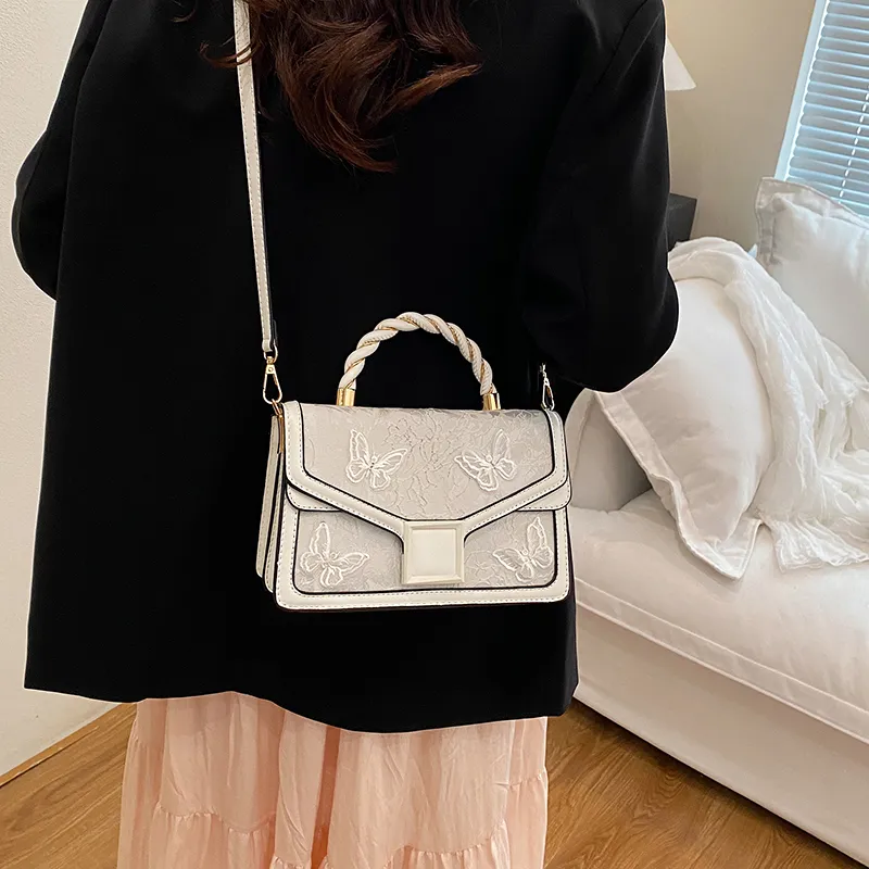 SWIMADE PU Handbag Women's White/Black/Pink/Red/Green-3
