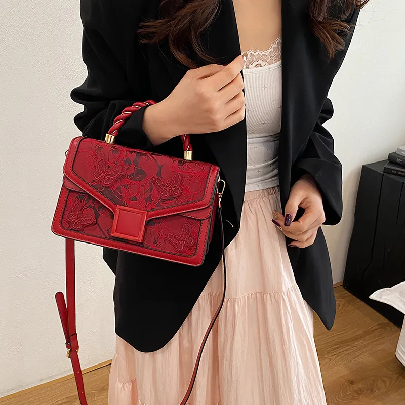 SWIMADE PU Handbag Women's White/Black/Pink/Red/Green-30