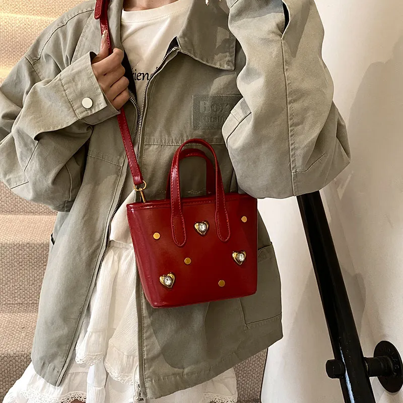 SWIMADE PU Crossbody One Shoulder Handbag Women's White/Silver/Black/Red/Coffee/Brown-21