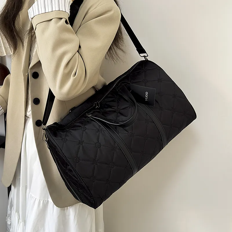 SWIMADE Nylon Handbag Women's Black-3