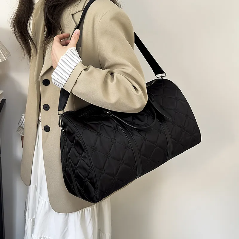 SWIMADE Nylon Handbag Women's Black-5