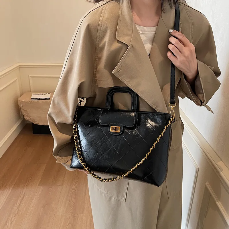 SWIMADE PU Handbag Women's White/Black/Coffee/Brown-9