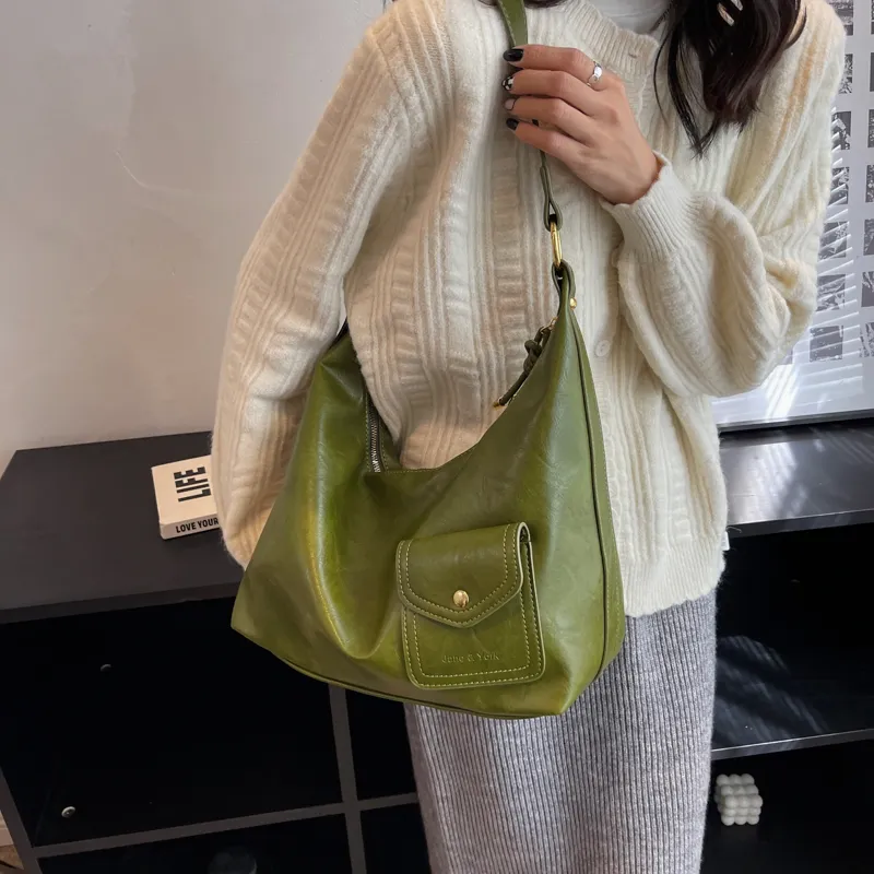 SWIMADE PU Tote Bag, Shopping Bag, Crossbody Bag, Shoulder Bag Women's Black/Coffee/Green/Brown-10